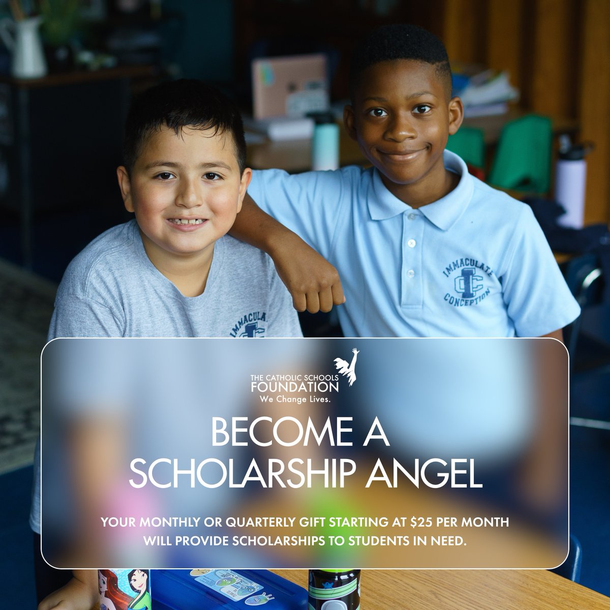csf_boston's tweet photo. 🌟 Become a Scholarship Angel today!  Your monthly gift starting at just $25 can change a child's life!
👉 Click here to join today! https://t.co/amUTKXjR60 https://t.co/XLLvZmLIZn