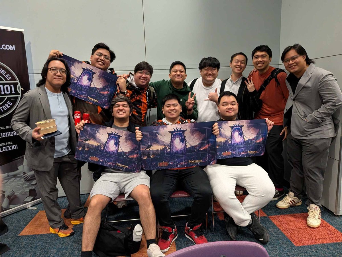 theHomies_tcg's tweet photo. Team Unbox' The Homies TCG division dominated this FaB Nationals in the Philippines, achieving a median standing of 15th place with 3 Homies reaching top 8!
Congrats to @See413See, @deusgs_  for the Top 4, and @justincu22  for the Top 8 finish! https://t.co/RW0RPdCuPc