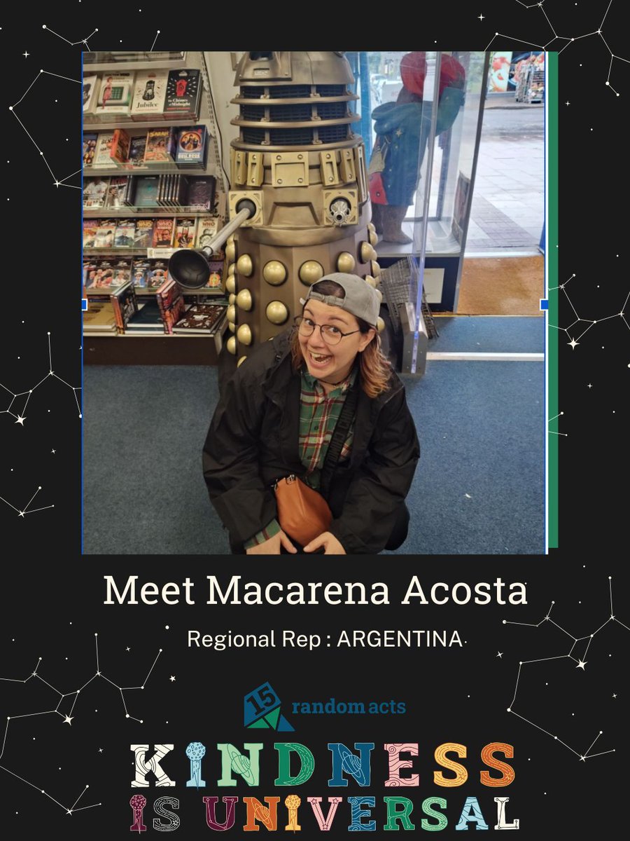 RandomActsOrg's tweet photo. Kindness Is Universal: Meet Macarena Acosta 🇦🇷
Our Regional Rep in Buenos Aires, Macarena, has spread kindness with Random Acts for 5 years. They love how Argentinians rally: once, a store employee used their staff discount to boost a donation for a children's home! https://t.co/XGEpiJOONe