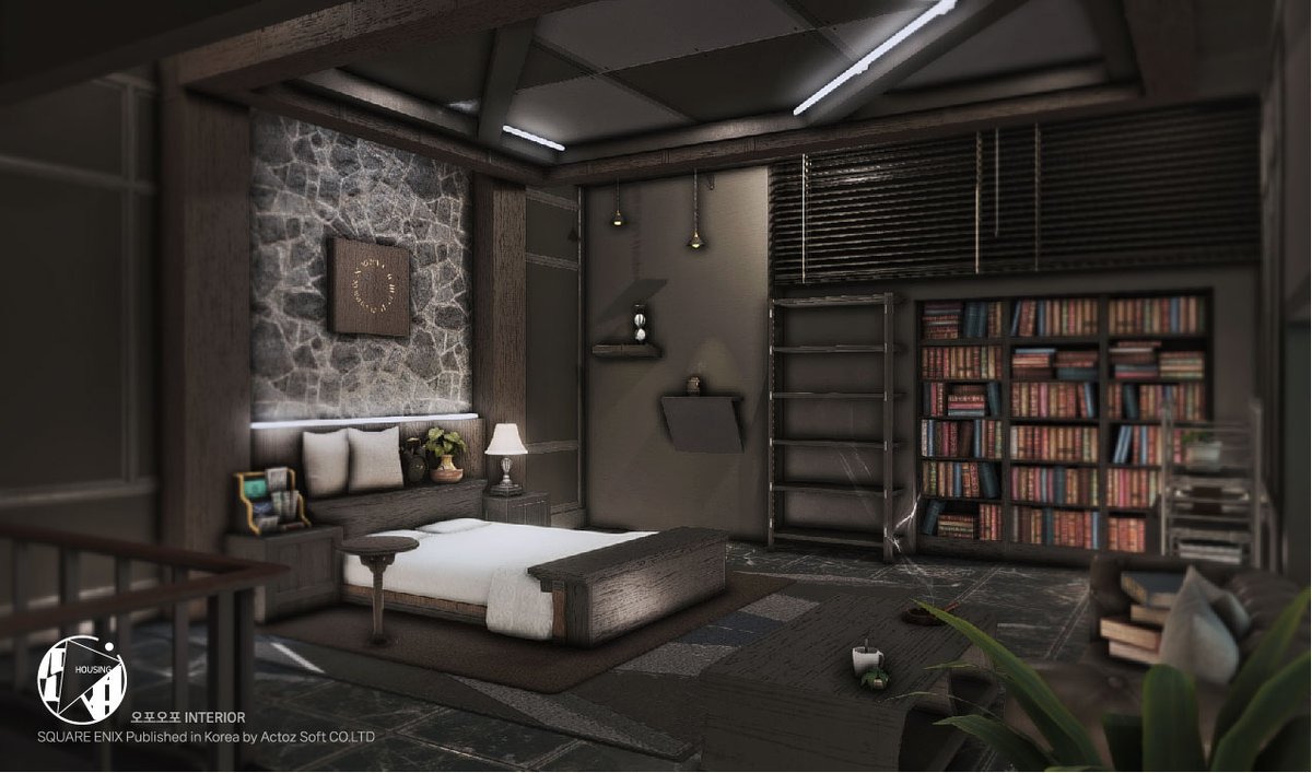 5_5ff14's tweet photo. #FF14housing #FFXIV #하우징커미션 #오포오포_인테리어 #Commission #HousingEden 
*파판 하우징 커미션

[M size]

[Modern] 블랙모던 아파트
Color : 숯검정색/회색계열/p.비옥토색/하얀눈색

https://t.co/N5wumZeWP5
이번 작업은 턴 테이블이 예쁘게 잘나왔습니다~! 😊📀🎵 https://t.co/5bLYQkZVID