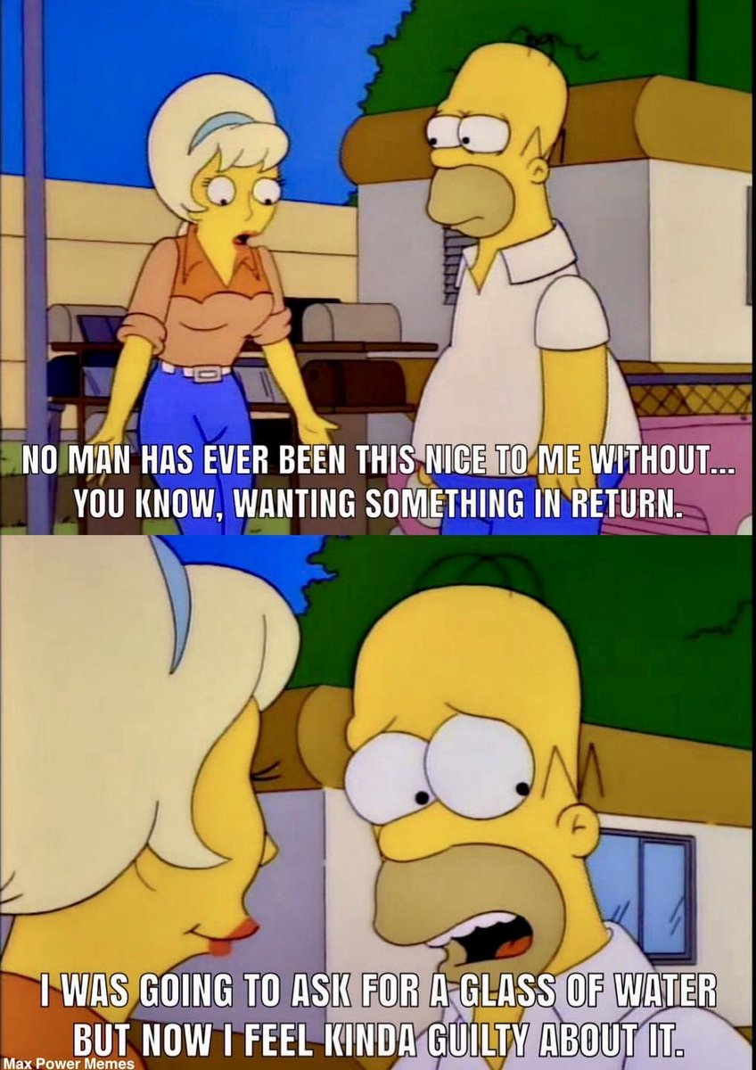 Classisco123's tweet photo. Homer being nice https://t.co/sQAvTRA5jD