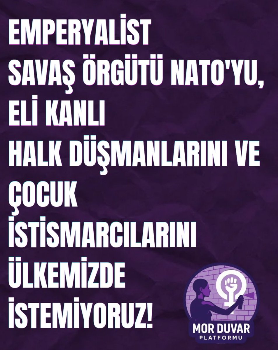 platformorduvar's tweet photo. Halklara yıkım ve zulümden başka bir şey getirmeyen, eli kanlı emperyalist katilleri ve çocuk istismarcılarını ülkemizde istemiyoruz! 

ABD ve NATO güdümündeki iktidarın bize dayattığı baskı, şiddet ve tutuklamalarına boyun eğmeyeceğiz! 
+ https://t.co/m5Mt2nPat1