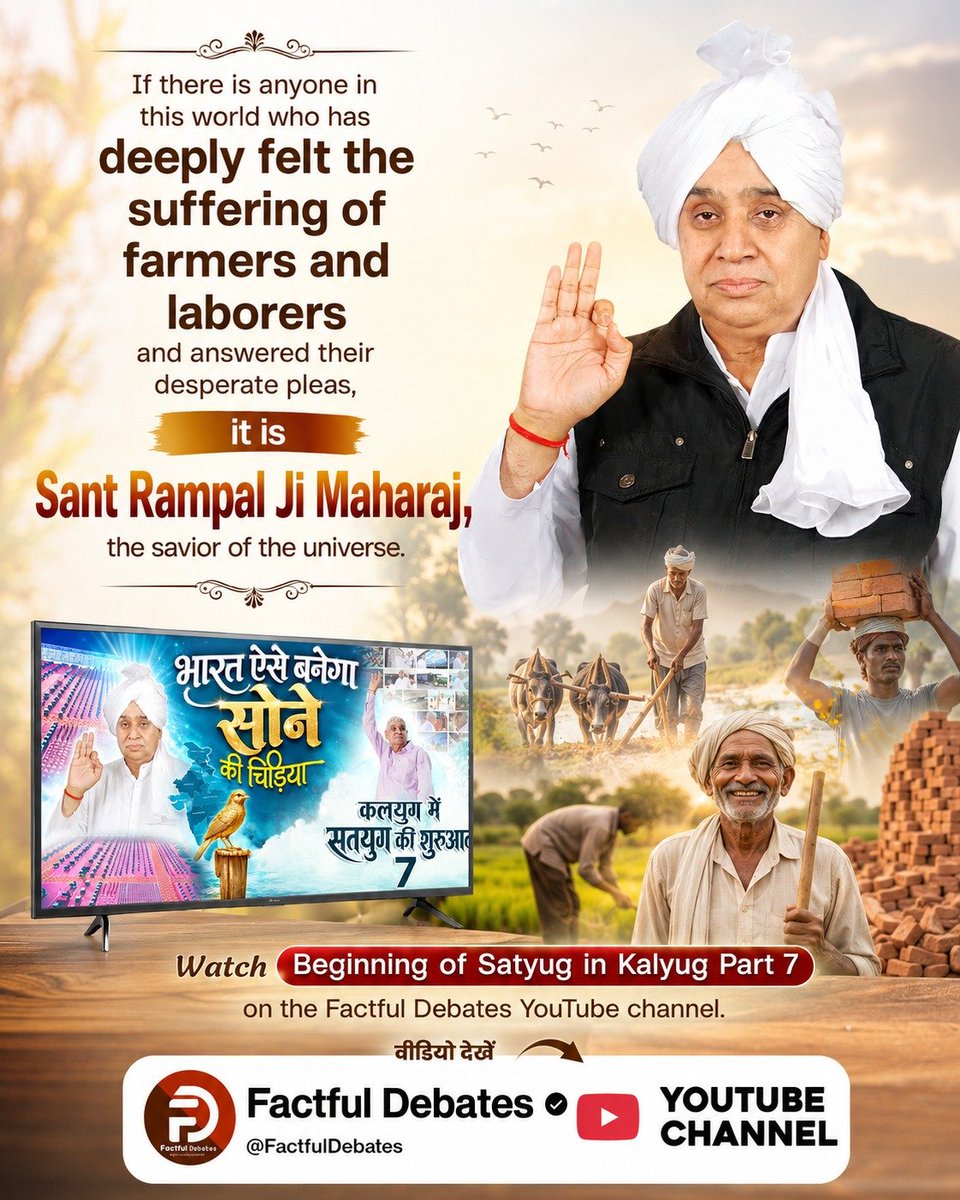 Pushpen61024420's tweet photo. #IndiaWillBecomeTheGoldenBird
How did a village in the hills of Assam, where a hydraulic survey had concluded there was no underground water source, end up yielding four layers of water? Find out in "The Beginning of Satyug in Kalyug –
Factful Debates YtChannel https://t.co/6tPqgD3Zum