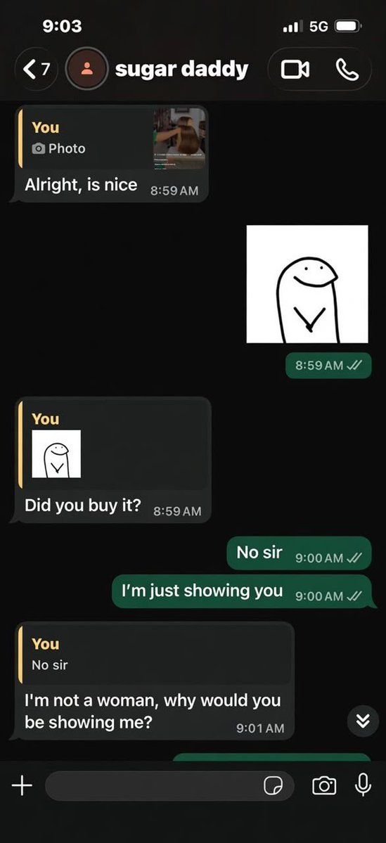 pinkpnterest's tweet photo. See what my dad said when I asked him for a wig😭 https://t.co/N3LPRASMvI