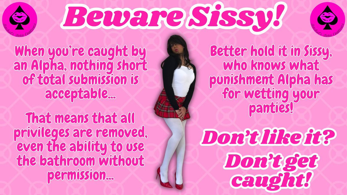 rbetacaptions's tweet photo. Sissies lose all freedom when caught and owned! Permission is required for even the smallest privileges! 😈 #Sissy #Humiliation #Exposure #Caption #Feminization #Beta https://t.co/EJE4fwvaQN