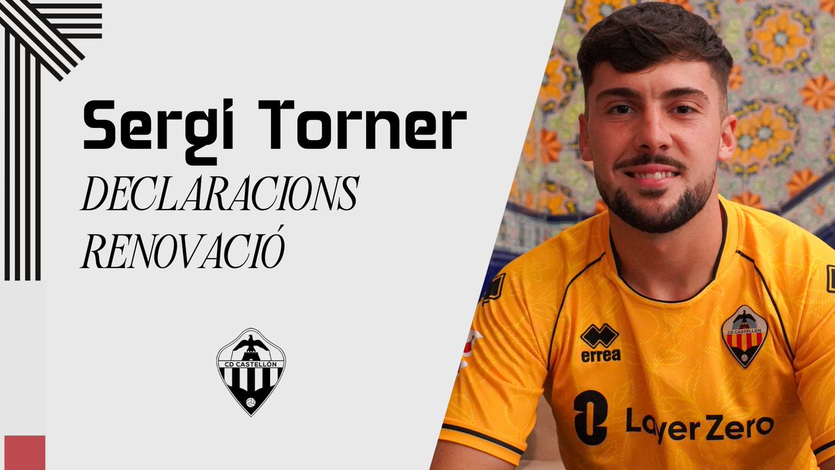 CDCastellon's tweet photo. 📹🎙️ Declaracions de Sergi Torner després de la seua renovació pel @CDCastellon 

🗣️ «No hi ha paraules per a descriure que suposa açò per a mi» 

#PPO👂