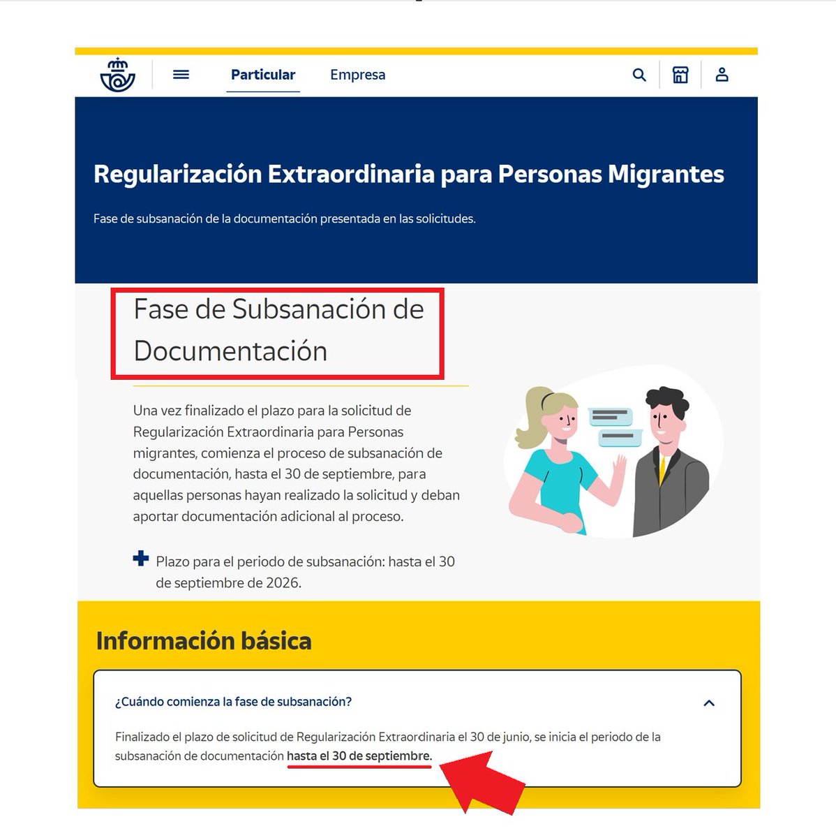 GabrielAraujoES's tweet photo. 🔴 Correos tramita la regularización de inmigrantes y les da 3 meses de margen para seguir aportando documentación hasta el 30 de septiembre, aunque ya haya caducado el plazo el 30 de junio.

Es una disposición del gobierno, pero tú contribuyente español, recurre una multa y diles que en 3 meses aportarás los documentos, a ver qué te dicen.

https://t.co/e0nM0JSX3H