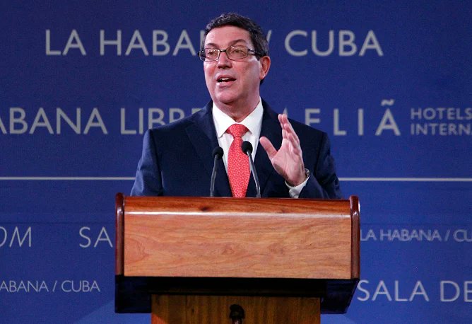 BMCPuente's tweet photo. El ministro de Relaciones Exteriores de Cuba insta a la ONU a poner fin a Estados Unidos Embargo En Medio De Apagones. https://t.co/CFIz1tzmrX