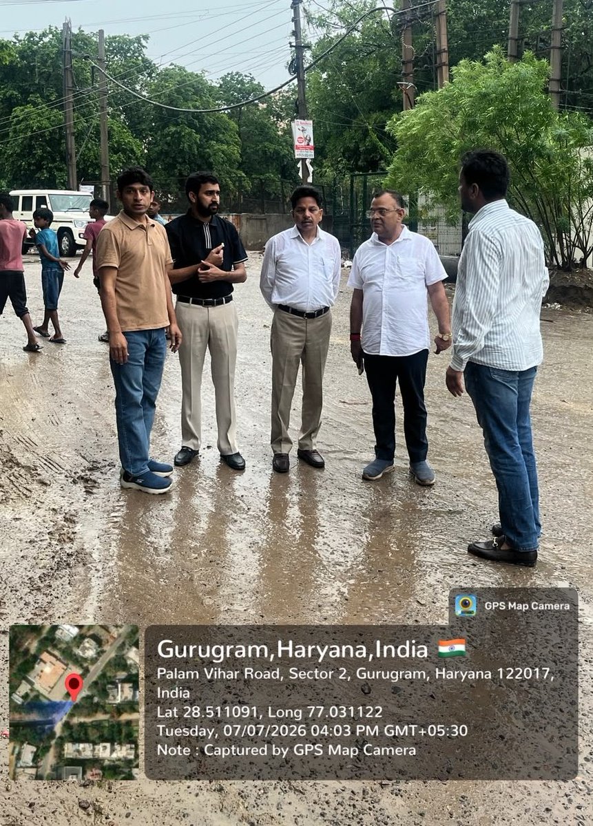Pardeep_padam's tweet photo. Appreciation to the entire @MunCorpGurugram team for prompt resolution of the waterlogging issue in Ward 4, Ggn.
What earlier took 3–4 days was completed in just 2hours.A commendable improvement in response time.Thankyou @cmohry @DC_Gurugram and the entireMCG team @PradeepIAS_HR https://t.co/36dou95FUu