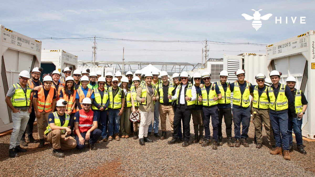 HIVEDigitalTech's tweet photo. HIVE secures >2% of the world's Bitcoin network.

Every campus starts as construction jobs and tax revenue for the local community, then grid capacity and fiber for the AI compute running alongside it.

One company. Two engines.

Energy in. Freedom and intelligence out. https://t.co/N2SJa3L9cc