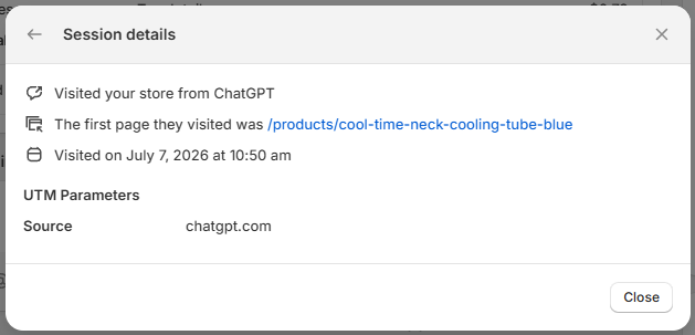 Willenation's tweet photo. First time I've had ChatGPT as an order source! Perhaps the SEO work Claude has been doing (https://t.co/TpbNAiD5Vh) has helped here too… https://t.co/tEqdFcoCmG