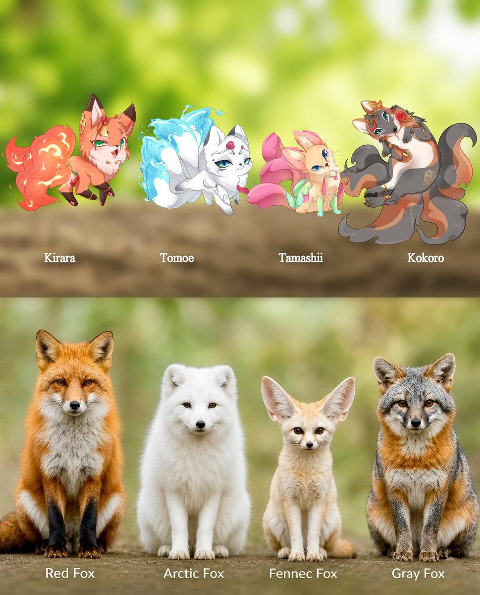 KitsuTamashiiVT's tweet photo. Vtuber vs Species

Meet the Fox family 🦊❤️‍🩹 https://t.co/qaBqAGJPYM