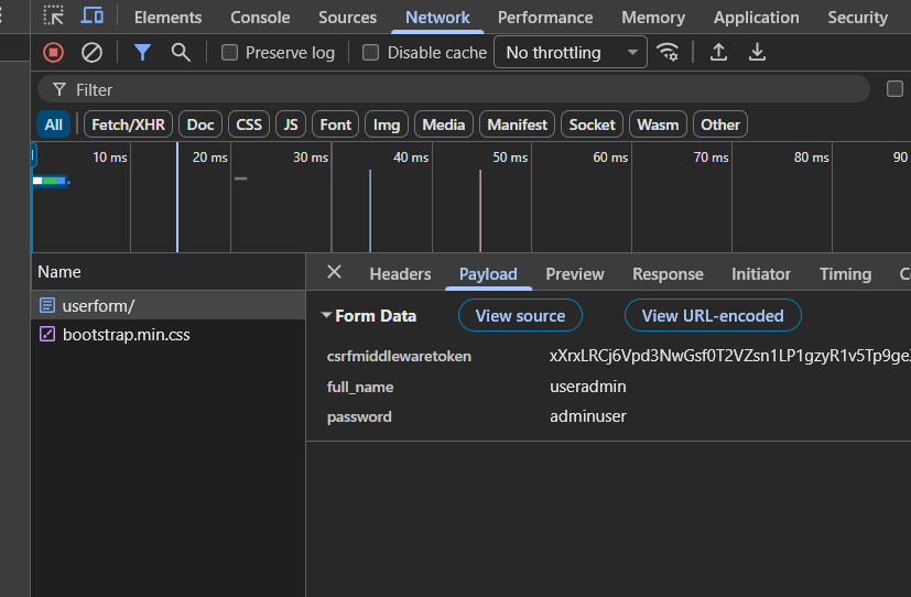 kalyaaan_d's tweet photo. #LSPPDay37
Today, I learned Django forms using GET &amp; POST methods. I explored CSRF tokens for security, captured form data through the browser Inspect tool &amp; terminal, and understood how Django processes user input. 
#60DaysOfLearning2026 #LearningWithLeapfrog
@lftechnology https://t.co/CiTw1Rh6cx