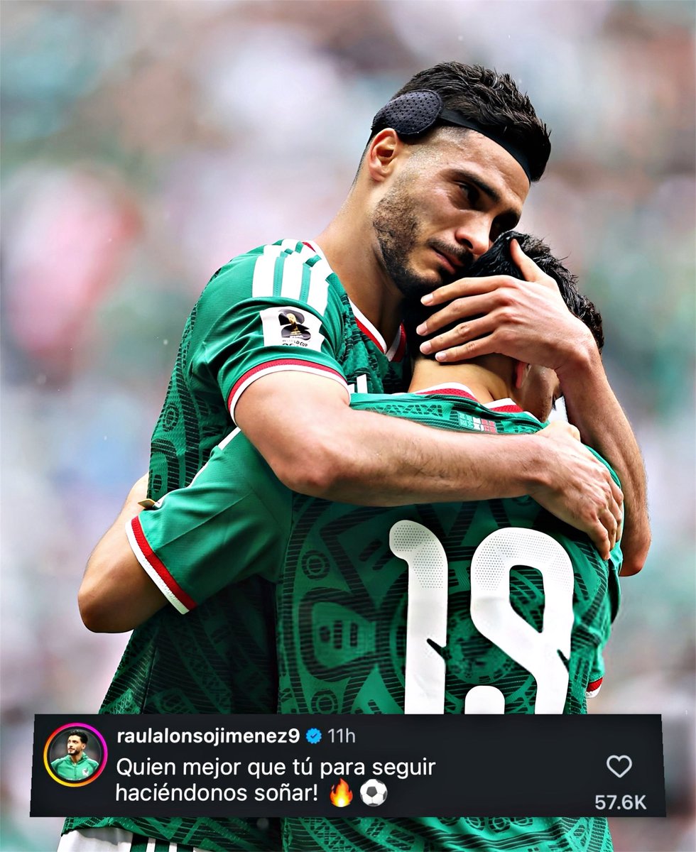 AllFutbolMX's tweet photo. 🥺❤️ Raul Jimenez message to Gilberto Mora: 

“Who better than you to keep making us dream”. 

At just 17 years old, Gil is already the present and future of the Mexican National Team. 💎 https://t.co/pPamlfX1JU