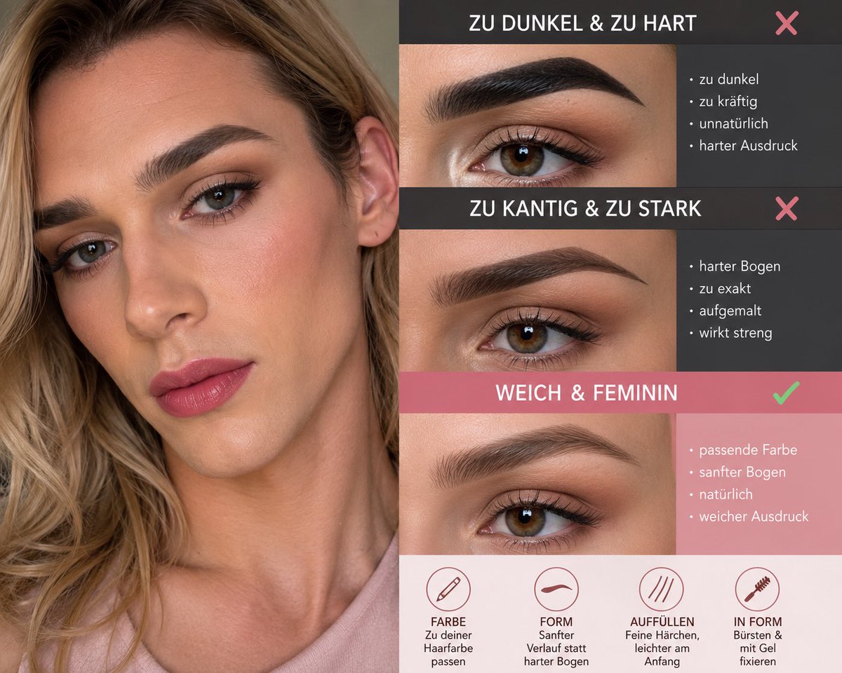 FemmenizerForum's tweet photo. ✨ Lady Isabellas Beauty-Tipps

Augenbrauen können dein Gesicht femininer wirken lassen – oder genau das Gegenteil.

Zu dunkel. Zu hart. Falsche Form.

Wie es besser geht: jetzt neu im FemmenizerForum.

#FemmenizerForum #BeautyTipps #Feminization https://t.co/Zv4oT943k4