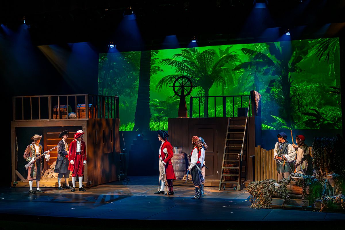 SMCS1852's tweet photo. In the fall, our Drama Department put on the thrilling production of Treasure Island, featuring high-energy performances and stunning visuals. Read five fast facts about the play:
https://t.co/jnfK8VX5SH 
#smcsyearinreview #smcsarts https://t.co/11m1egWfVP