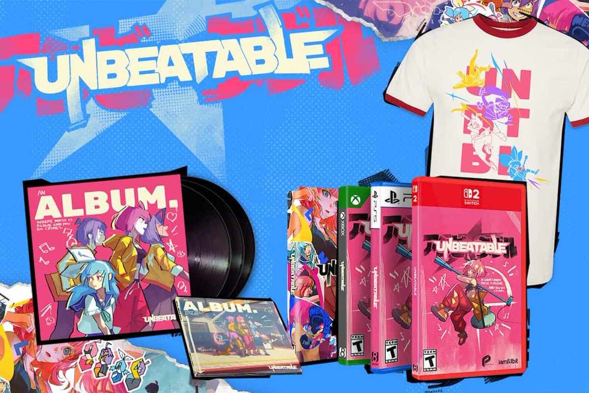dcellgames's tweet photo. and that's not all...

we have some long awaited surprises also now available for pre-order. (a VINYL, CD, and new t-shirt design!)

take a look at the full collection here:
https://t.co/9Jsmm3aIaf https://t.co/I7w2fkGmIb