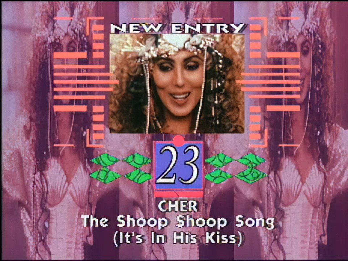 TOTPCharts's tweet photo. Cher (18/04/1991)

#TOTP https://t.co/uqtdcDMMdD