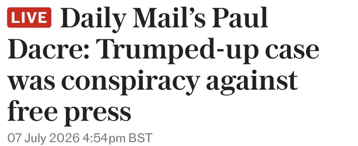 SpeechUnion's tweet photo. Paul Dacre, Chairman of Associated Newspapers Ltd and the former long-serving editor of the Daily Mail, has called Prince Harry’s failed $50 million privacy case against the publisher of the Daily Mail a “conspiracy against the free press”.
Today’s landmark High Court ruling dismissed all claims brought by Prince Harry, the Duke of Sussex, and six other high-profile claimants, including Sir Elton John and Baroness Lawrence.
Mr Dacre added: “Today’s verdict is not just a victory for Associated’s magnificent journalists – several of whom have had a terrible toll imposed on their health and lives – but for the free press generally. Make no mistake: this was a conspiracy, supported by Hacked Off, to destroy a paper.”
The ruling also dampens any chance of reviving Part Two of the Leveson Inquiry — something Love Actually actor Hugh Grant and our Prime Minister-in-waiting, Andy Burnham, have long campaigned for.
Read more below 👇