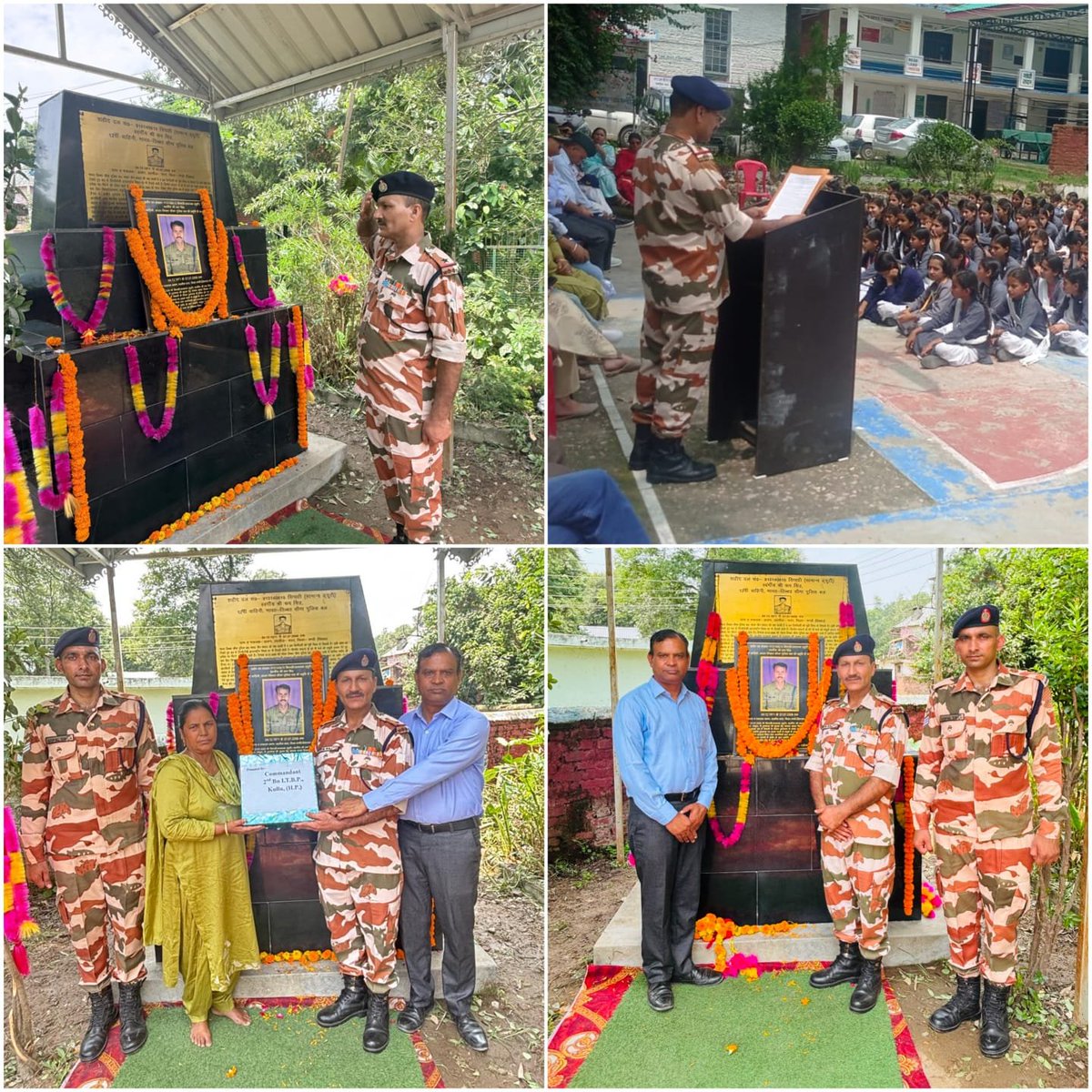 ITBP_official's tweet photo. Saluting our bravehearts!

#ITBP paid heartfelt tributes to the two martyrs of 2 Bn and 52 Bn who made the supreme sacrifice in Afghanistan on this day in 2008. Homage ceremonies were held at their native places, honouring their courage &amp; devotion to the nation.
#Himveers https://t.co/sva9MJChxl