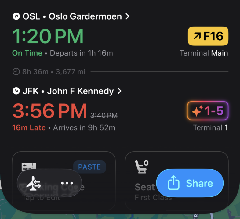 Flighty's tweet photo. but there's more...

Introducing Gate Predictions!

✨ Get your gate before it's posted
📅 Hours, days, or weeks in advance
🙅‍♂️ No more hovering around the board
🗺️ Map your connection days before

Another industry-first, to make you a stress-free travel pro.