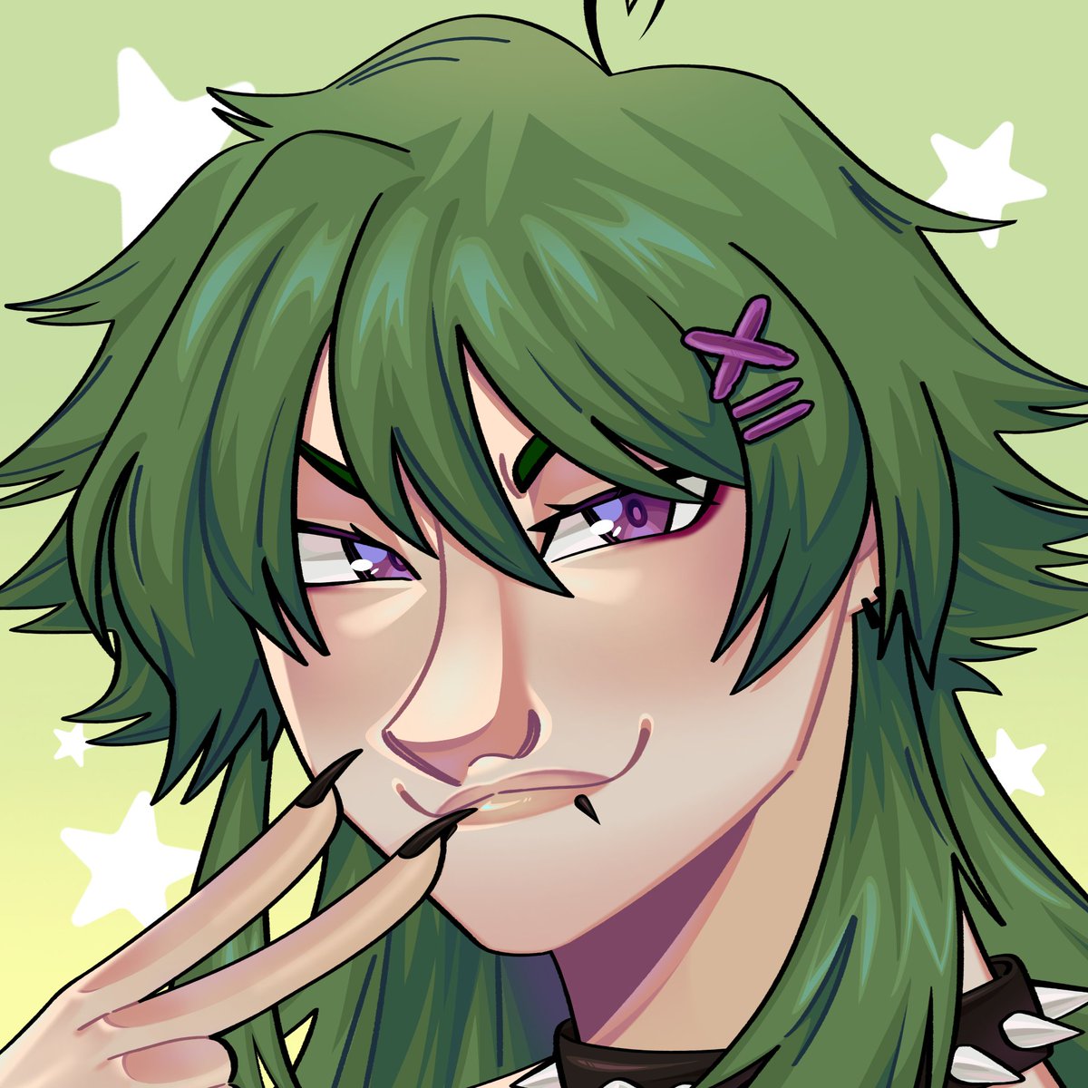 marsh_Potatoes's tweet photo. #artfight2026 #artfight
artfight attack for artfight user jun00o of their oc kiki/kimmy!!!! twas a revenge for drawing a green oc of mine so i picked a similarly spikey green oc and had a blast doing an icon 😈 https://t.co/ufVhD8OwQi