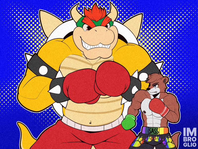 imbroglio_24's tweet photo. Patreon reward for @PupSass85. It's the bout against the big boss. Tysm! https://t.co/XILkxp58eF