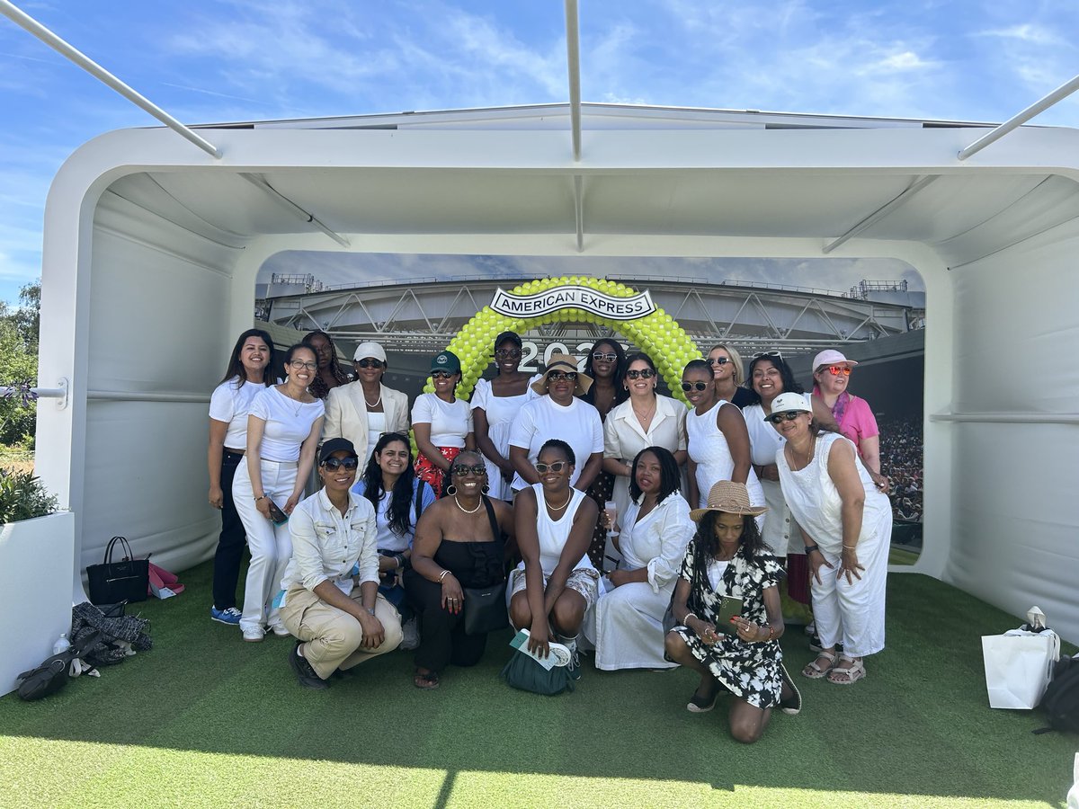 NYTNetwork's tweet photo. ☀️🎾 Another brilliant annual Wimbledon trip with the Now You’re Talking Network!

Despite the heat, we enjoyed incredible tennis, a picnic on the Hill, and even spotted Roger Federer! 🍓

Already looking ahead, we’re hoping to organise a French Open trip next year too! 🇫🇷🎾 https://t.co/Yz91jOBrpy