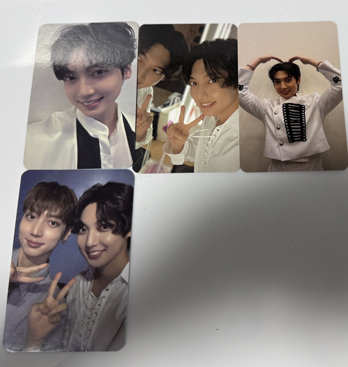 rose_bud2's tweet photo. 【拡散緩募】
BOYFRIEND アルバムトレカ 交換希望
封入 特典 異種OK
譲 ヒョンソン、ジョンミン、ヨンミン、
クァンミン、ミヌ
求 ドンヒョンの裏が薄い水色のもの
ドンヒョンのペアトレカで裏がグレーの
もの(その他あれば)
#보이프렌드
#BOYFRIEND
#boyager6
#wayk https://t.co/FxQnxfiKtm