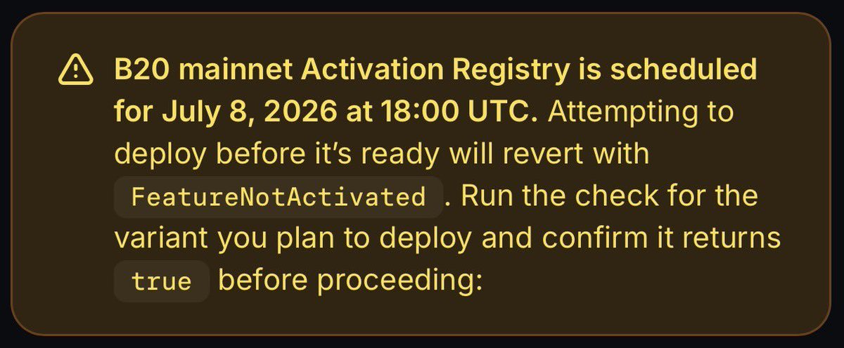 artuntan's tweet photo. Öneminden çok bahsettiğim @base'in B20 Kontratı yarın 9pm itibari ile aktive edilecekmiş.👨🏼‍💻

İlk olan kazanır.

Muhtemelen ilk çıkacak birkaç token stablecoin gibi RWA odaklı işler olacak bu nedenle doğru asset'i seçmeniz çok önemli. 

Halihazırda hazırladığım ve kullanacağım sniper dashboard'unu open-source olarak paylaşmıştım. Orada assetleri filitreleyebileceğiniz bir alan eklemiştim ve şimdiden kurup sistemi anlamanız iyi olur.🧙🏻

Eğer yarın Launch saatine doğru hype çok fazla büyürse hiçbir sniper doğru, istendiği gibi çalışmaz. Bu nedenle Manuel kullanıma şimdiden testnet üzerinde test ederek alışın.💁🏼‍♂️

Teşekkürler.🤍