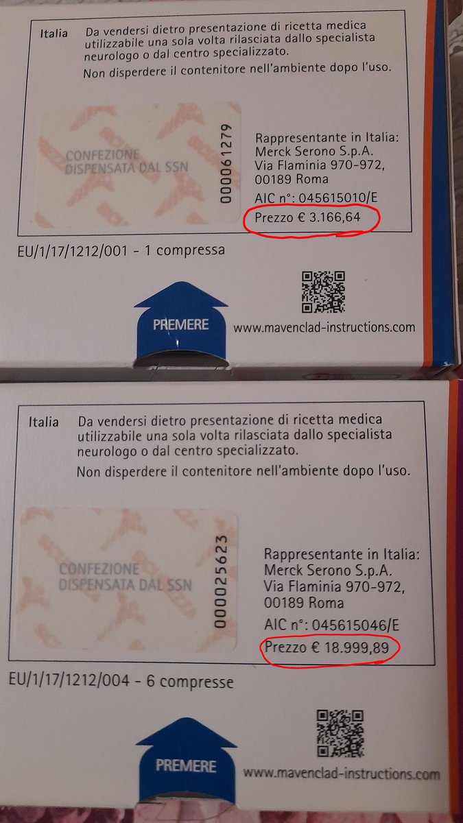 CRINICO72's tweet photo. Finalmente arrivate.
Queste compresse sono la cura per una settimana (ne deve fare 2) per la patologia di mia moglie.
Da notare il prezzo, completamente dispensato dal SSN.
Sicuramente il Sistema Sanitario non è perfetto, ma confrontato con altre nazioni fa sempre bella figura. https://t.co/kFfpKsIHEf