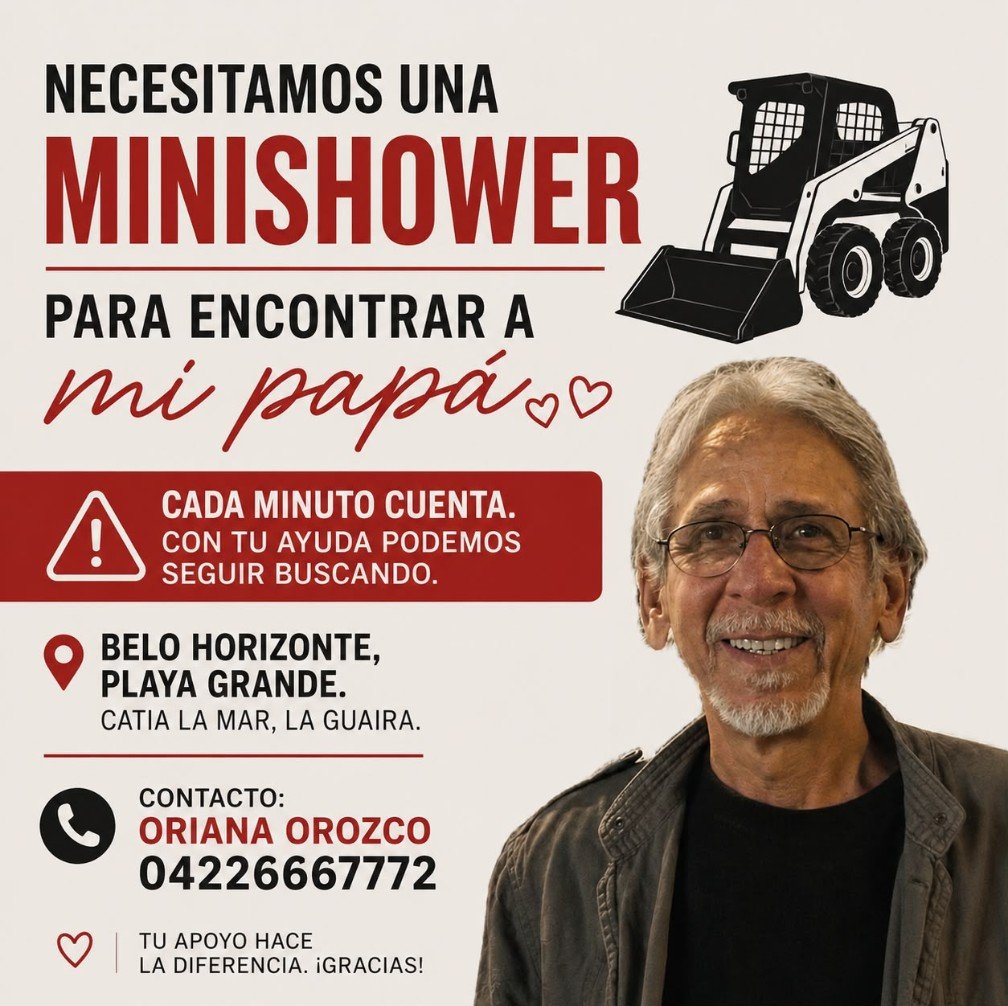 SrtaCometaa's tweet photo. Es el papá de una amiga. Ella sigue buscándolo entre los escombros en el edificio Belo Horizonte en Catia La Mar. Por favor, ayúdenme a difundir. https://t.co/EjV30kR29O