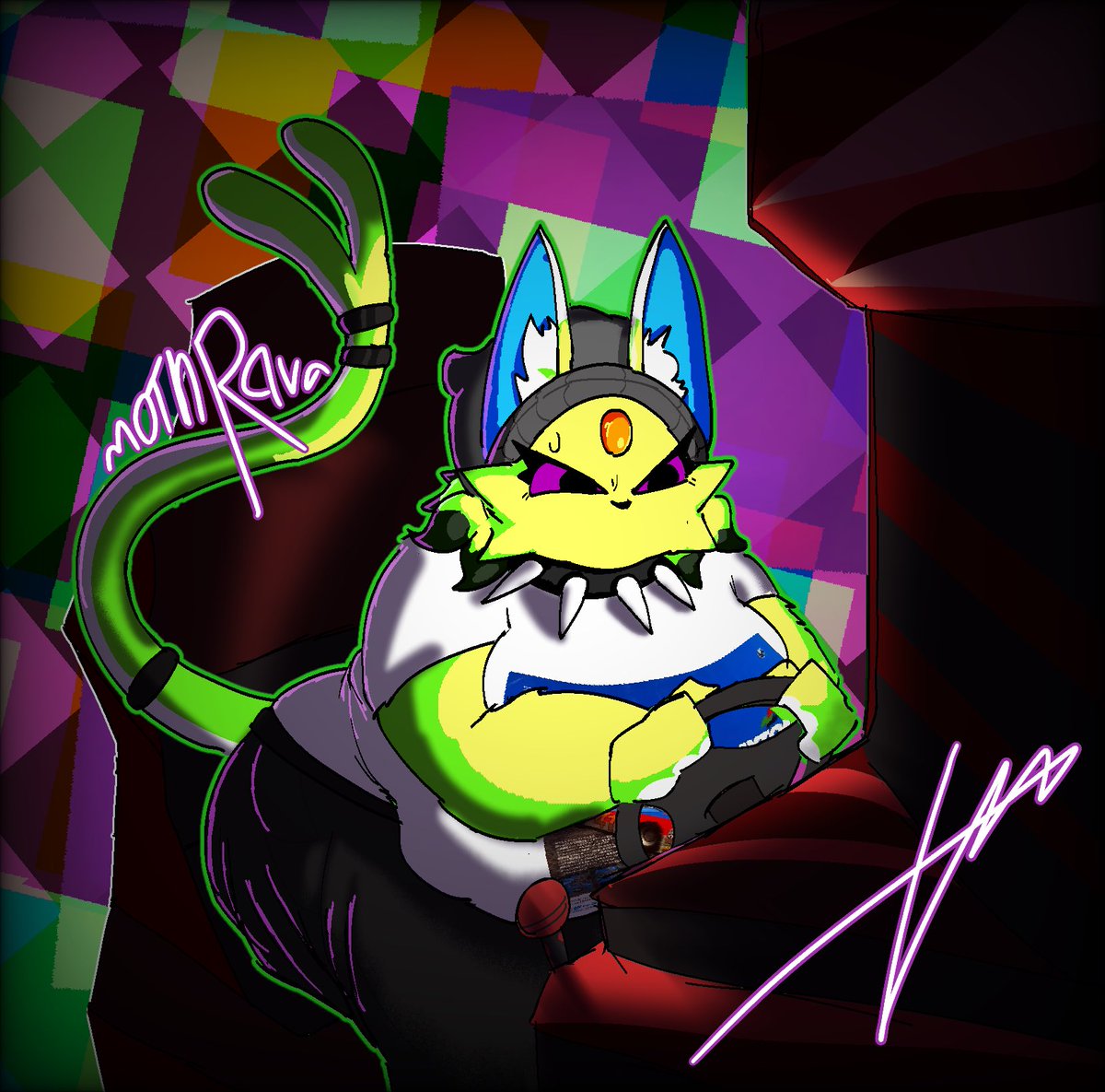 xmothrava's tweet photo. currently doing artfight, i want to do atleast one a day, so heres a few examples of my work so far
oc creators in order:
@ParfaitXP 
@cabbitzip 
@BananaChitoz_21 
@mp4pander 
#artfight2026 #artfight #digitalart https://t.co/9lnf3hJOg7