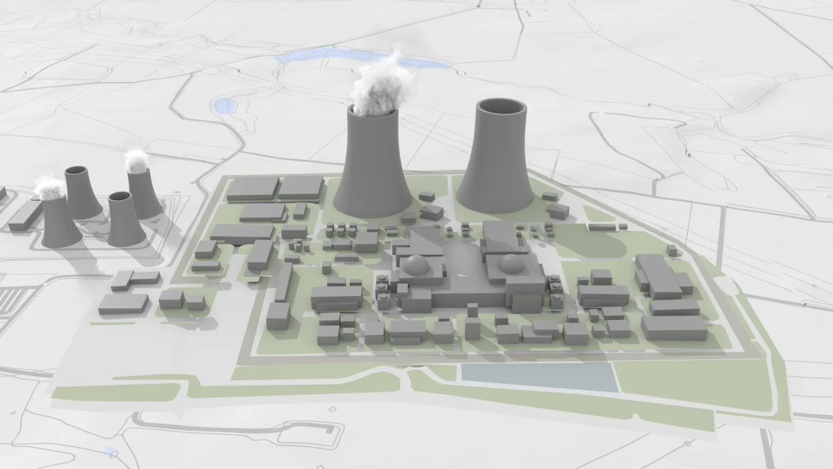 realTZV's tweet photo. #Czechia is preparing building a new nuclear power plant at #Dukovany. But what is the biggest hurdle for the project? Is it the EU? Austria? Financial issues?

The main hurdle seems to be easy to solve in the first place, but it is much more difficult than expected: #Transport #infrastructure. This is an short but very interesting hurdle not many projects really faces today, but back in the past it was for some of them, and now it is also for Dukovany. Many people I talked to wondered why. Here is the explainer:

Dukovany is a pretty remote site to main infrastructure roads. While #Temelín sits between large main roads through the Czech Republic in Southern #Bohemia, the #Moravian landscape is much more difficult and not that well developed. This is a huge power complex sited on a beautiful plateau next to the deep #Jihlava river valley. If you will ever visit the site, you will be stunned like me when I visited the site for the first time years ago.

The original plan was to use the czechoslovakian #VVER way of construction: Large heavy objects delivered by rail and more compact ones by road. But recently, this overall plan collapsed on numerous problems.

1. The rail infrastructure around Dukovany NPP was last modernized in 1989. The space and design of those tracks exceed the weight of most of the equipment. This especially includes the heavy large components like the reactor pressure vessel, the steam generators, the pressurizer and the turbine parts from #Doosan-#Škoda Power in #Plzen.

2. Road is the second option and now the prime option to transport those components. The reactor pressure vessels for EDU 5 and 6 will be the heaviest objects ever transported on #czech roads. To transport these huge elements, traffic lights and other road side stuff will be removed and placed again after each transport. This will add up to expenses.

3. But the main problem is still in place: Roads leading off from Highway 1 (E50) between #Praha and #Brno to Dukovany, are not designed for those loads and withs of the equipment. The main route via Jihlava and #Třebíč to the Dukovany site must be enhanced. Seems like an easy task, but it is actually not. This leads to point 4:

4. The new roads needed are not national roads, but financed by the local #communities. The problem is, the financial burden for those communities to enhance roads is pretty large. Most municipalities will have a financial deficit by building those roads. In the current situation, it is not possible to ensure financing of those roads, which could lead to a real setback of the project in case no other financial source is found.

5. For cities like #Třebíč, who have the money to do so, the discussion of the matter has some bittersweet memories awaken from #communist #Czechoslovakia. When Dukovany NPP was originally built, the city of Třebíč discussed only on party level how to enhance traffic infrastructure for the plant. Originally, the city had a plan for a bypass road around the city. But the communists decided to built a new axis through the town by demolition of 121 mainly single family #homes, including much #historic buildings.

Now, the discussion is the same: A bypass road around the town or widen the main street through the town. And guess what: they are now in favour to go straight to the town, including the demolition of houses. History repeats not in a good way again in Třebíč. And this despite there is a local majority in #favour of a #bypass road not only for Dukovany NPP, but also to repeat the traffic during certain rushour times in the city.

Despite the planning for Dukovany II is prepared very well for years in advance, over a decade now, it seems like @SkupinaCEZ and @strakovka have completely forgotten how to actually get to the Dukovany site with all the stuff they want to built there. And this is the main cause I write about this now, because this topic is now the main agenda to move forward with the construction of Dukovany II. A solution is needed for this proposal asap.

Images: 1: demolition and road construction (which opened in 1983) in Třebíč in the 1980s for Dukovany NPP by Třebíč Občanům. 2: Dukovany II model by CEZ. 3: Me at Dukovany.