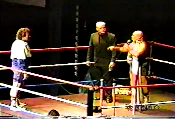 KrisPLettuce's tweet photo. Today I will be uploading, from 1999, perhaps the most star studded wrestling show ever to air on cable access featuring such stars as Ken Patera, The Iron Sheik, Doink the Evil Clown, Jimmy Snuka, Jim Brunzell, Bill Irwin, Jim Neidhart, Tatanka and of course Dirk Malibu https://t.co/y6aM1iv2YG
