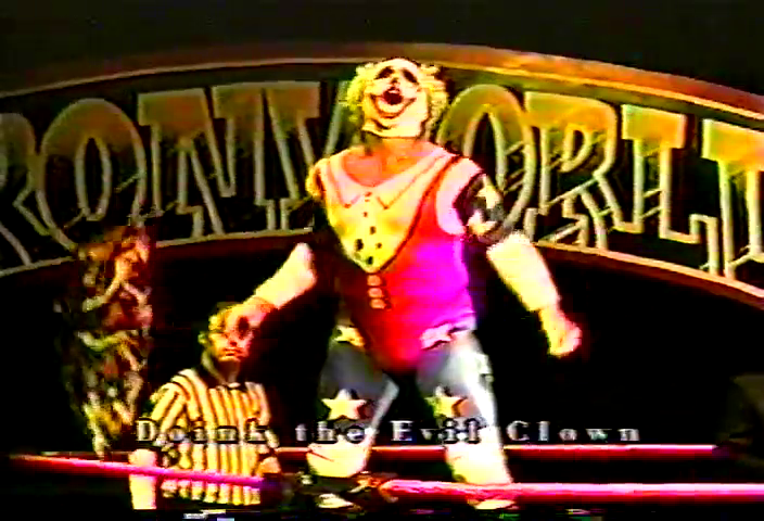 KrisPLettuce's tweet photo. Today I will be uploading, from 1999, perhaps the most star studded wrestling show ever to air on cable access featuring such stars as Ken Patera, The Iron Sheik, Doink the Evil Clown, Jimmy Snuka, Jim Brunzell, Bill Irwin, Jim Neidhart, Tatanka and of course Dirk Malibu https://t.co/y6aM1iv2YG
