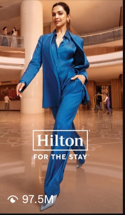 CluelessMonster's tweet photo. The views on her Hilton ad are at 97.5M 💃 https://t.co/pUnbkUQ6iI