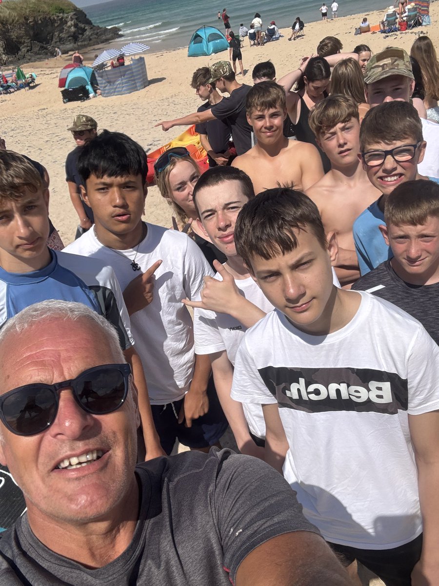 CcfTorquay's tweet photo. Our CCF cadets made the most of today’s surfing session at Wyvern Drogon 2026, building confidence, resilience and plenty of smiles along the way. A fantastic day in the waves with memories that will last a lifetime! 🤙
#CCF #WyvernDrogon2026 #HQCTT #Surfing #AdventureTraining https://t.co/GlqBn0pDS3