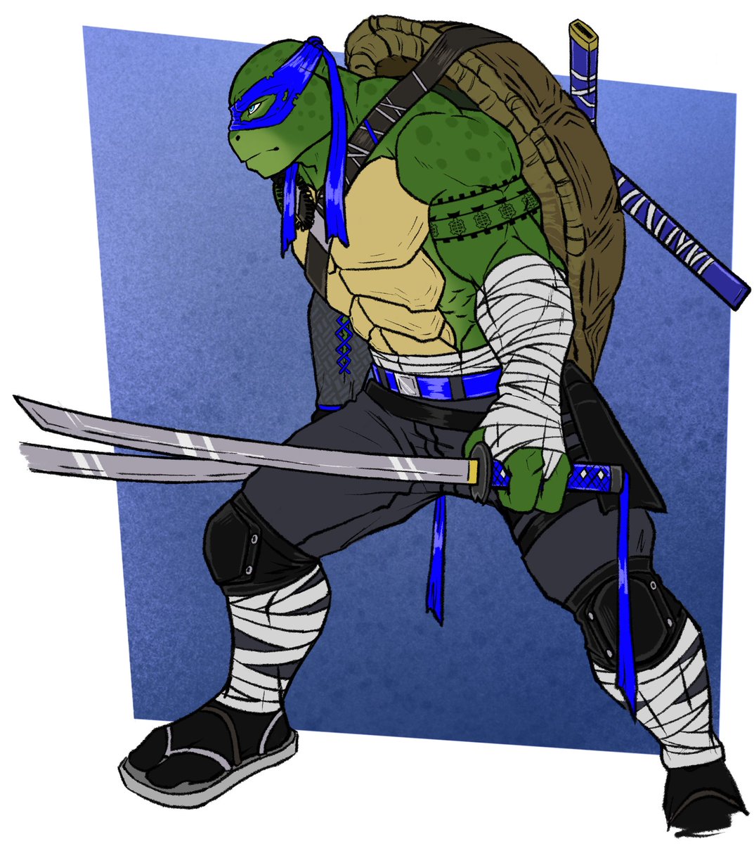 TwistedxSaber's tweet photo. Can you tell Leo is my favorite? 💙 Other TMNT universe Raph is my fave, but Bayverse Leo is just so done with everything and has such a spicy attitude, and who doesn't love the two swords?
#bayverseninjaturtles #bayversleo #ninjaturtles #leo2016 #oc https://t.co/IR2YIbfc9G