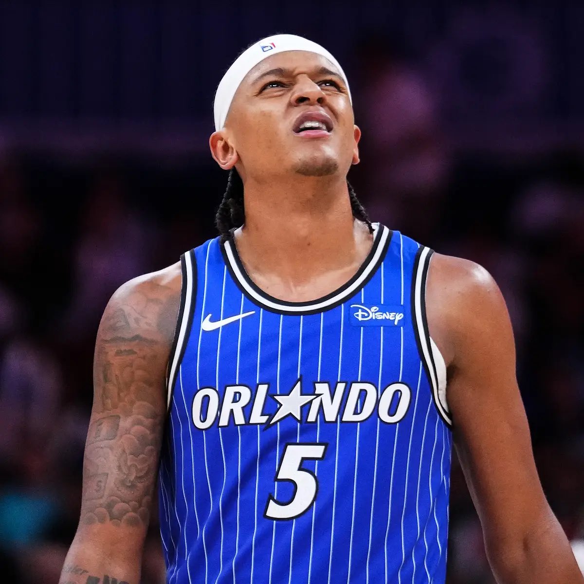 SleeperOrlando's tweet photo. The Orlando Magic’s depth chart for the 2026/27 season:

PG: Jalen Suggs / Anthony Black / Jevon Carter

SG: Desmond Bane / Jamal Cain / Jase Richardson

SF: Franz Wagner / Tristan da Silva

PF: Paolo Banchero / Noah Penda / Jonathan Isaac

C: Wendell Carter Jr. / Nikola Vucevic / Goga Bitadze

How do you feel about this roster construction? 🤔⬇️