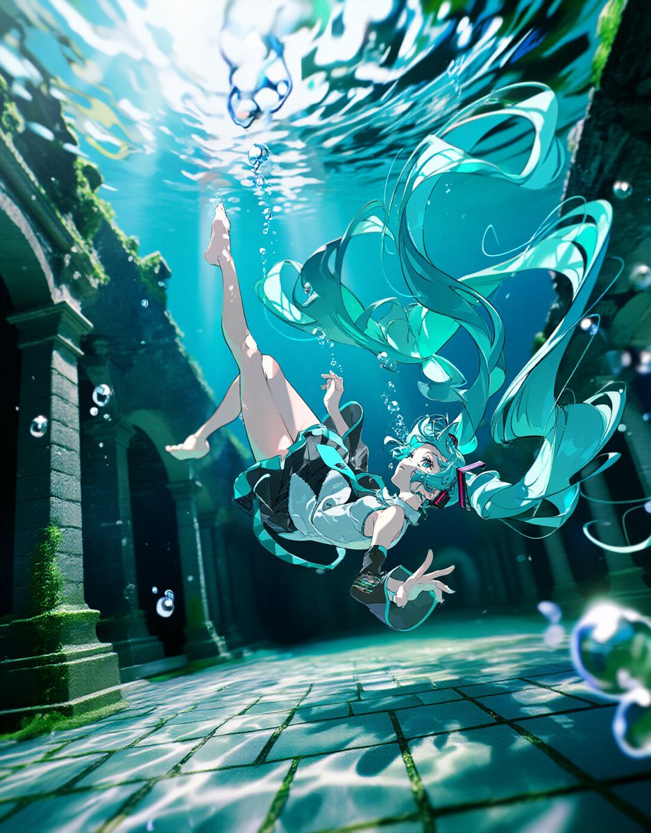 shironecoAI's tweet photo. 沈む沈む
初音ミク https://t.co/zMoJngpl7j