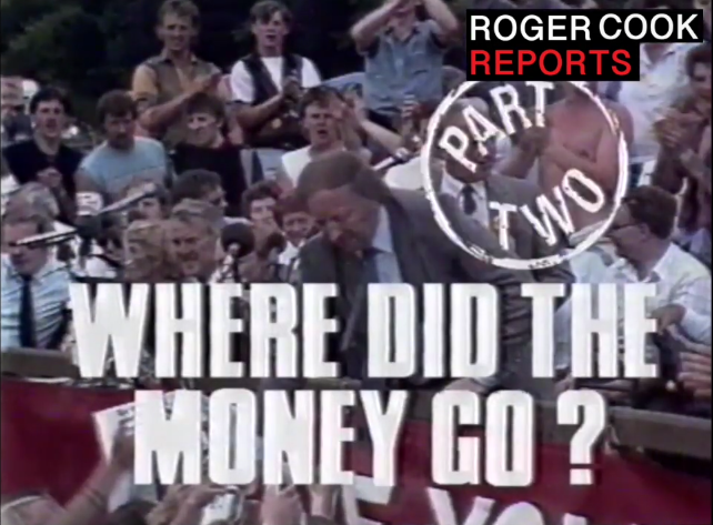 SophieTucker88's tweet photo. @TvDidYouSee That week's edition of The Cook Report 36 years ago saw Roger Cook conclude his investigation into Arthur Scargill & the Miners Money (which Unfortunately landed Roger in scalding hot water the following year)! #ITVCentral #RogerCook #TheCookReport https://t.co/JpQs8oCdRl https://t.co/rFybd7ETTn