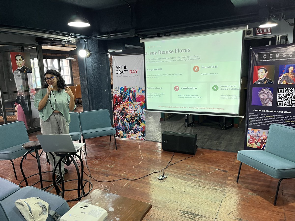 holaNFT's tweet photo. Algunos de los artistas en Art &amp; Craft Day 🎨✨

Así arranca la semana de eventos de @ETHCincoDeMayo 2026 en CDMX.

@mocre_dis @Dencyborg @sohobiit @0xMomo https://t.co/E8oDvxQjwM