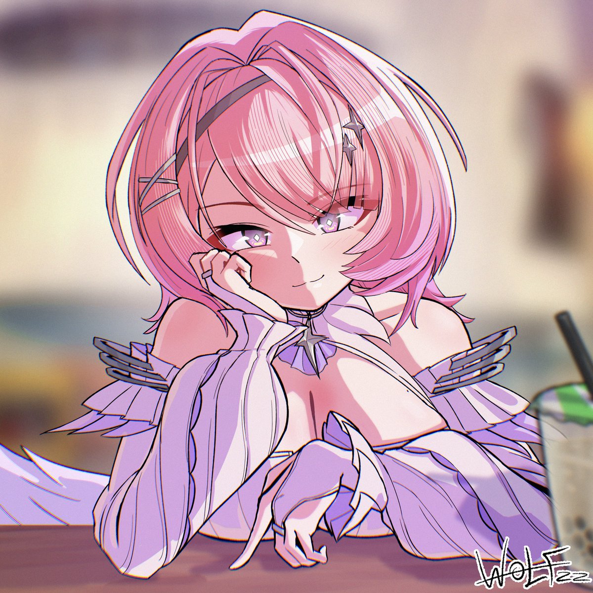 WoLFzz___'s tweet photo. She really loved bobba~
#ゼンゼロ #zzzero https://t.co/PrRFDuCLrF
