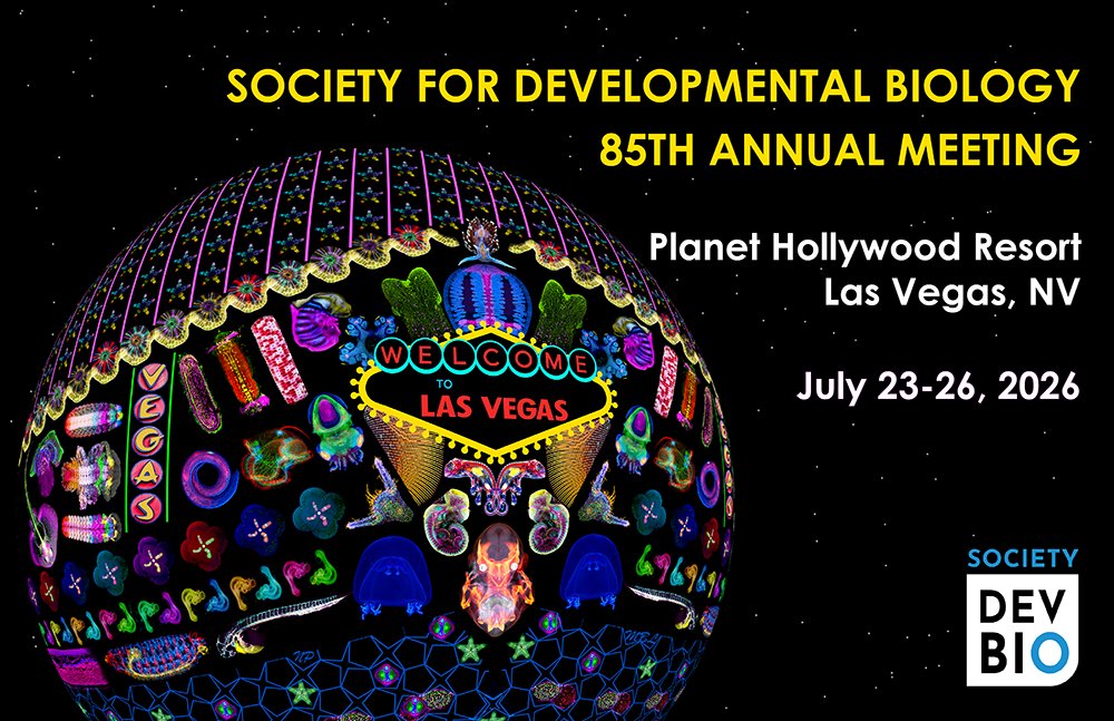 MBLScience's tweet photo. Hit the Networking Jackpot

Heading to the Society for Developmental Biology Annual Meeting? Don't miss the MBL Alumni Association Reception!

Join us on Friday, July 24, from 8:30–9:30 pm at The Chandelier at The Cosmopolitan.

Poster Art by MBL Director Nipam Patel. https://t.co/ImzxvOTm1x