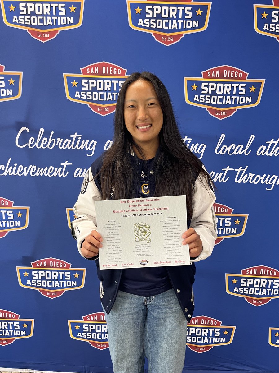 Emily_Lew18's tweet photo. ✨Honored to be named to San Diego section All CIF for a 2nd year in a row. ✨Proud to finish-out my senior year strong and leave behind a legacy of excellence at San Marcos HS⚔️💙
#latePost https://t.co/nKgb5YNqrY