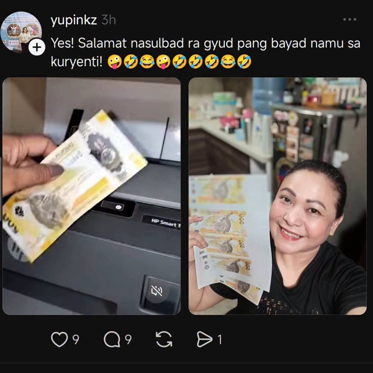 DaleAlejandrov2's tweet photo. Under BSP Circular No. 829, reproducing the image of any Philippine banknote is strictly prohibited and can lead to legal action and imprisonment of 5 to 10 years. https://t.co/w8kY7BJw3c