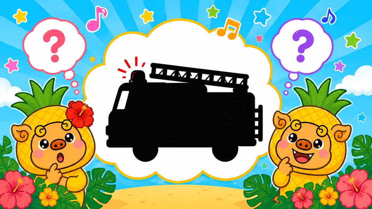 curenchu's tweet photo. 🚒✨ この音、何かわかる？😊

お子さんは何問当てられるかな？🎵

ぜひ親子でチャレンジしてみてね🌺

「全部わかった！」
「○問正解だった！」

ぜひコメントで教えてください😊

動画はプロフィールのYouTubeから見られます🎥💕

#くれんちゅキッズ #音あてクイズ #のりもの #知育動画 #親子 https://t.co/H3O8chLXdB