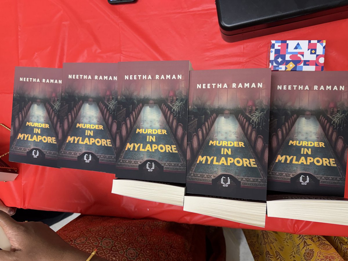 JeanYip3's tweet photo. 📚 Murder in Mylapore! Glad to attend the launch of @neetharaman2 ‘s latest novel. 

Set in the vibrant streets of Mylapore, Chennai, the story follows the mysterious death of a prominent jewellery magnate, uncovering a web of family secrets, betrayal, and deception. If you're looking for your next summer read, be sure to give it a try!

📖 Purchase a paperback or digital copy here: https://t.co/bhzEHL1r9H

The beautiful https://t.co/rZ3SBKlT5E art workshop, led by Swathika Anandan, was another highlight of the event. 🎨

#DancingDamsels