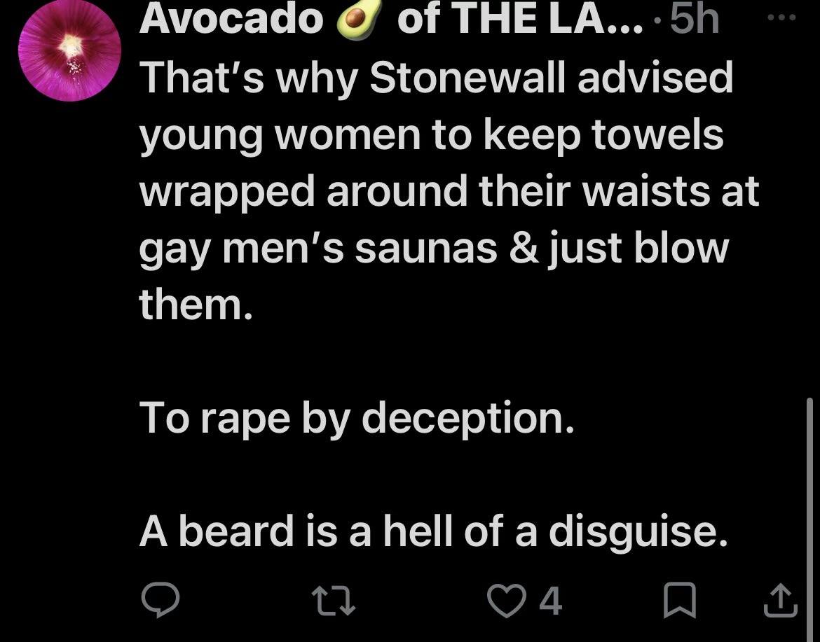 Bentropy_'s tweet photo. Sometimes, I struggle to believe the insanity of TERFs.

Like, wholeheartedly believing organisations with government sponsorship are telling trans lads how to get a tricking quickie.

And that “women” can rape in British law.

As a gay man, I will never stop fighting this shite. https://t.co/M7fDxAB45k